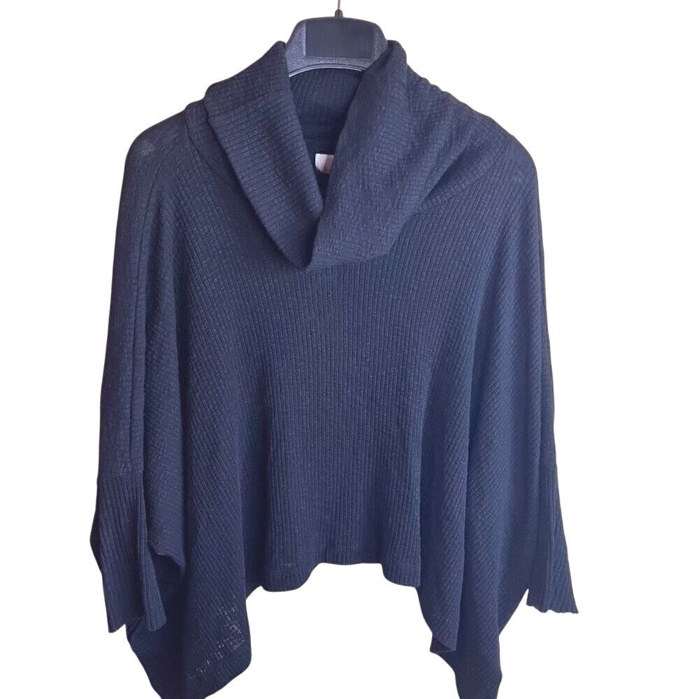 Free People Beach Womens Oversized Turtleneck Sweater Size XS Slit Open Back